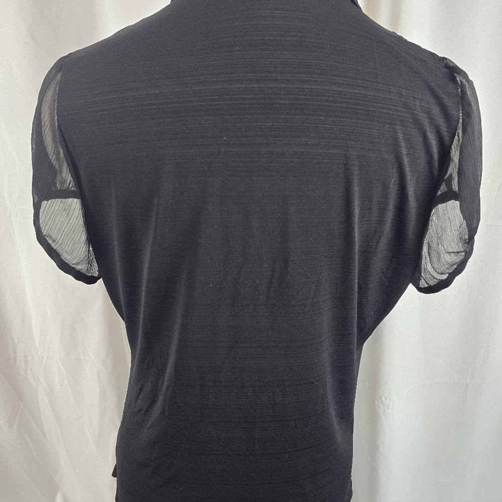 HeartSoul Black Ruffled Blouse – Women’s 1X - Picture 2 of 8
